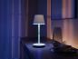 Preview: Philips Hue White & Color Ambiance Tragbare Tischleuchte Go mit Akku & RGBW Bluetooth und Zigbee