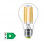 Preview: Besonders effiziente PHILIPS E27 LED Filament Lampe 4W wie 60W warmweißes Licht 3000K - Beste Energie Effizienz Klasse
