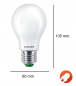 Preview: Besonders effiziente PHILIPS E27 LED Filament Lampe matt 4W = 60W 4000K neutralweißes Licht