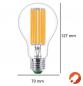 Preview: Besonders effiziente PHILIPS E27 LED Filament Lampe 7,3W = 100W universalweißes Licht 4000K