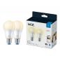 Preview: 2er Pack WIZ E27 Smarte LED Lampe  2700K warmweiß dimmbar 8W wie 60W WLAN