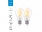 Preview: 2er Pack WIZ E27 Smarte LED Filament Lampe Tunable White 7W wie 60W WLAN