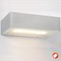 Preview: Mylight LED Wandleuchte Bonn 100 Up & Down Light IP54 dimmbar in alu-silber