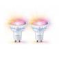 Preview: 2er Pack WIZ GU10 PAR16 Smarter LED Strahler RGBW dimmbar 4,7W wie 50W WLAN