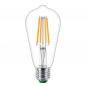 Preview: Besonders effiziente PHILIPS E27 LED Filament Lampe 4W = 40W 2700K warmweißes Licht - Beste Energie Effizienz Klasse
