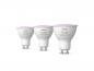 Preview: 3er Pack Philips Hue White & Color Ambiance GU10 LED Reflektoren 4,2W wie 35W dimmbar Bluetooth- und ZigBee-Steuerung RGBW