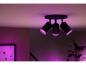 Preview: Philips Hue White & Color Ambiance Fugato 3-er Spot in schwarz