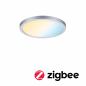 Preview: Smartes LED Einbaupanel Paulmann 93045 AREO VariFit IP44 15W Tuneable White Zigbee 175mm Chrom matt