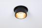 Preview: Runder schwarz goldener LED Deckeneinbaustrahler Gil Coin 3StepDim matt aus Aluminium warmweiße Wohnungsbeleuchtung
