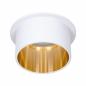 Preview: 2 Farbige Einbauleuchte Paulmann 93380 Gil Coin 3StepDim starr LED 1x6W 2700K 230V weiß matt/gold Alu