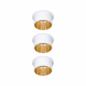 Preview: 3er LED Einbaustrahler Gil Coin 3Step Dimmbar 3x6W 2700K 230V weiß matt/gold Alu Paulmann 93381