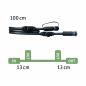 Preview: Paulmann 93994 Outdoor Plug & Shine Kabel IP68 1m Schwarz
