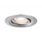 Preview: Paulmann 94294 EBL Nova mini Coin rund schwenkbar LED 1x4W 310lm Eisen gebürstet/Alu