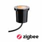 Preview: Paulmann 94588 Plug & Shine LED Bodeneinbauleuchte Smart Home Zigbe IP65 Tunable Warm 4,6W Schwarz/Edelstahl