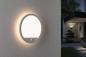 Preview: Paulmann 94662 LED Außenpanel Lamina Backlight Bewegungsmelder seewasserresistent Spritzwasser geschützt rund 280mm warmweiß 14,5W Weiß Kunststoff