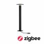 Preview: Paulmann 94750 Plug & Shine LED Pollerleuchte Smart Home Zigbee Plate IP44 RGBW+ 5W Anthrazit