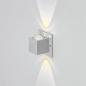 Preview: EVN LED Innenwandleuchte 2-flammig Aluminiumkorpus 3000K warmweißes Licht nach oben und unten gerichtet Up and Down