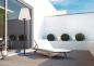 Preview: 180cm Outdoor Stehleuchte Helestra MORIS XL mit Acryldiffusor Graphit & Weiß mit Schalter