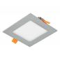 Preview: Flaches EVN LED Einbaupanel silber IP20 9W 3000K warmweiß