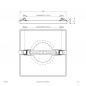 Preview: EVN LED Einbaupanel mit universalweißem Licht dimmbar weiß IP20 18W 4000K EinbauØ55