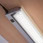 Preview: 58cm EVN LED Lichtleiste schwenkbar in Silber für Küchen als Unterbauleuchte an Hängeschränken mit Schalter - neutralweißes Licht