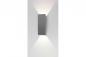 Preview: Mylight LED Außenwandleuchte Rügen 250 Up & Down Light IP65 in silber dimmbar