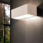 Preview: Mylight MAINZ LED Wandleuchte dimmbar in weiß mit warmweißem Up&Down Licht