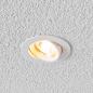 Preview: EVN LED Decken-Einbaustrahler mit warmweißem Licht rund schwenkbar weiß IP20 9W 3000K EinbauØ75