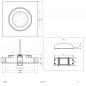 Preview: EVN LED Decken-Einbaustrahler warmweißes Licht quad. schwenkbar weiß IP20 6W 3000K inkl. Netzgerät  EinbauØ68