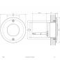 Preview: EVN LED Wand Einbaustrahler mit warmweißem Licht Alu IP65 1W 3000K EinbauØ52 feuchtraumgeeignet