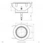 Preview: EVN LED Bodeneinbaustrahler für Innen und Außen rund IP68 350mA 3W 3000K 170lm überfahrbar