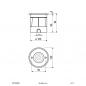 Preview: EVN LED Bodeneinbauleuchte flach rund IP67 3W 3000K 235lm EinbauØ100 überfahrbar für Parkplatz