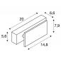 Preview: SLV 1000614 MANA LED Wandleuchte 200, weiss, 2000K-3000K Dim to Warm