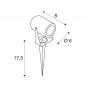 Preview: SLV 1002203 LED SPIKE LED Outdoor Erdspießleuchte rost farbend IP55 3000K 40°