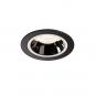 Preview: SLV 1003891 NUMINOS DL M Indoor LED Deckeneinbauleuchte schwarz/chrom 4000K 20° inkl. Blattfedern