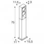 Preview: SLV 1004751 ESKINA FRAME 75 FL Outdoor LED Stehleuchte double anthrazit CCT switch 3000/4000K