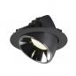 Preview: SLV 1006070 NUMINOS GIMBLE XL Deckeneinbauleuchte schwarz / chrom neutralweißes Licht