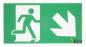 Preview: SLV 240008 P-LIGHT Emergency stair sign, big, green