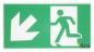 Preview: SLV 240008 P-LIGHT Emergency stair sign, big, green