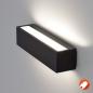 Preview: LED Edle geradlinige LED Außen Wandleuchtre up&down Licht anthrazit warmweißes Licht EVN