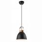 Preview: Bioledex Vintage Pendelleuchte Esszimmerlampe graphit-anthrazit Metall, Holz