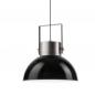 Preview: Bioledex Junges Wohnen Pendelleuchte Industrial-Design 30cm grau-schwarz Metall, Glas