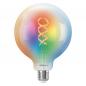 Preview: Ledvance E27 SMART+ MATTER Globe 125 LED-Lampe, kompatibel mit Google, Alexa, Apple 4,8W Multicolor 2700-6500K