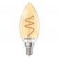 Preview: OSRAM E14 VINTAGE-Spiral LED Filament Kerze Gold dimmbar 3,5W wie 28W extra warmweißes gemütliches Licht 2200K