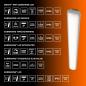 Preview: 60cm Damp Proof Essential Feuchtraumleuchte 2x7W 600mm 4000K
