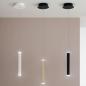 Preview: Prado LED Pendelleuchte im Röhrenstil mit Ober- und Unterlicht in Messing/Schwarz dimmbar von Fabas Luce