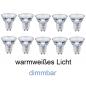 Preview: 10 x Philips GU10 MASTER Dimmbarer LED Reflektor Expert Color 5.5W wie 50W Ra97 25° warmweißes Licht für Akzentbeleuchtung