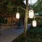 Preview: New Garden BITA mobile LED Hängeleuchte weiss/beige Akku RGB