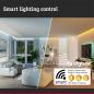 Preview: Paulmann 92463 LED Einbauleuchte Smart Home Zigbee Base Coin Basisset schwenkbar rund 90mm 20° dimmbar 3000K Weiß