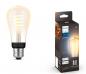 Preview: Philips Hue White E27 Filament Edison LED Lampe 7W - Edition mit Glühwedel in ST64 Rustikaform mit tunable White 2200-4500K